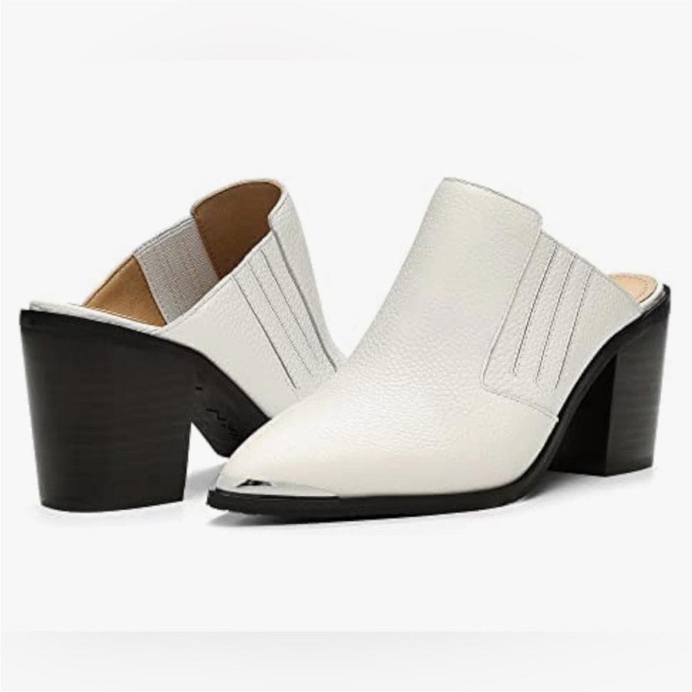 NYDJ Wilma off white mules